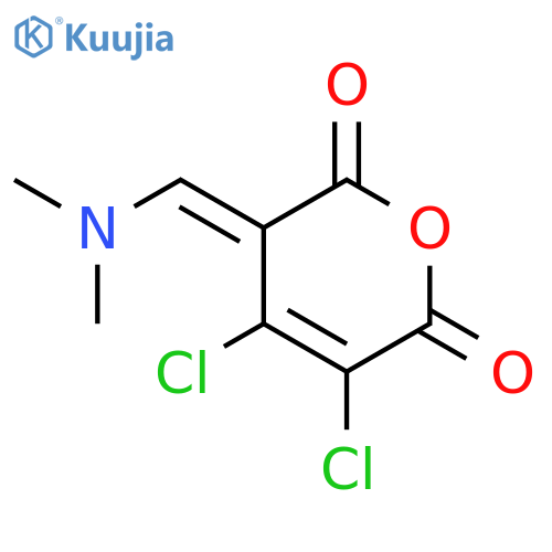 2H-Pyran-2,6(3H)-dione, 4,5-dichloro-3-[(dimethylamino)methylene]- structure