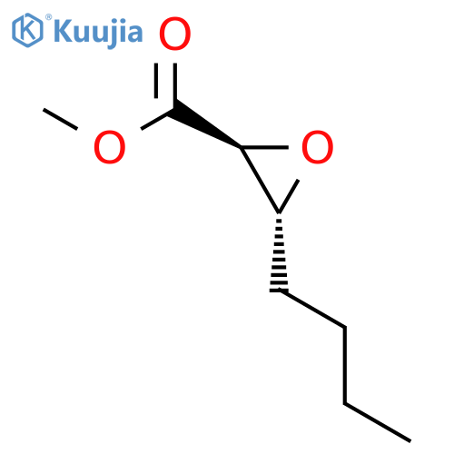Oxiranecarboxylic acid, 3-butyl-, methyl ester, (2S-trans)- structure
