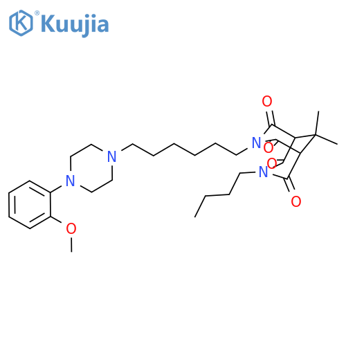 3,7-Diazabicyclo[3.3.1]nonane-2,4,6,8-tetrone, 3-butyl-7-[6-[4-(2-methoxyphenyl)-1-piperazinyl]hexyl]-9,9-dimethyl- structure