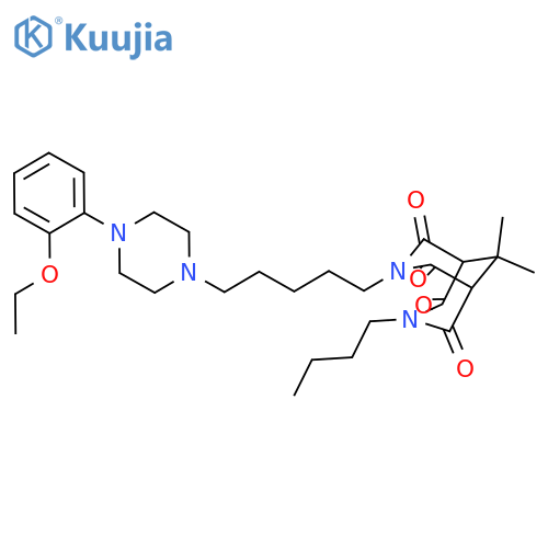 3,7-Diazabicyclo[3.3.1]nonane-2,4,6,8-tetrone, 3-butyl-7-[5-[4-(2-ethoxyphenyl)-1-piperazinyl]pentyl]-9,9-dimethyl- structure