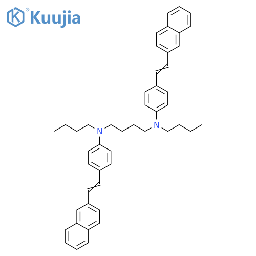 1,4-Butanediamine,N,N'-dibutyl-N,N'-bis[4-[2-(2-naphthalenyl)ethenyl]phenyl]- structure