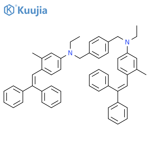 1,4-Benzenedimethanamine, N,N'-bis[4-(2,2-diphenylethenyl)-3-methylphenyl]-N,N'-diethyl- structure