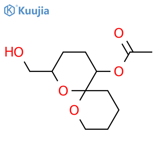 1,7-Dioxaspiro[5.5]undecane-2-methanol, 5-(acetyloxy)- structure