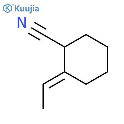 Cyclohexanecarbonitrile, 2-ethylidene- structure