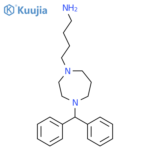 1H-1,4-Diazepine-1-butanamine, 4-(diphenylmethyl)hexahydro- structure