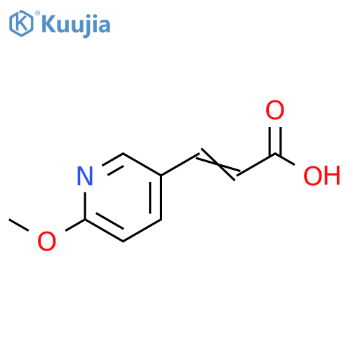 3-(6-methoxy-3-pyridinyl)-2-Propenoic acid structure