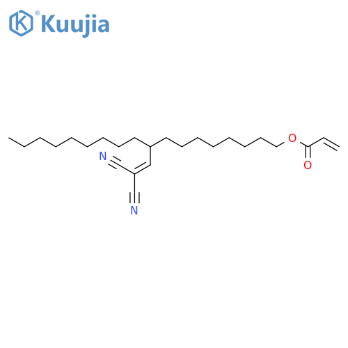 2-Propenoic acid, 9-(2,2-dicyanoethenyl)octadecyl ester structure