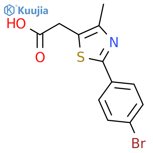 5-Thiazoleacetic acid, 2-(4-bromophenyl)-4-methyl- structure