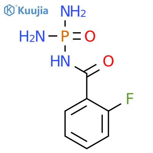 Benzamide, N-(diaminophosphinyl)-2-fluoro- structure