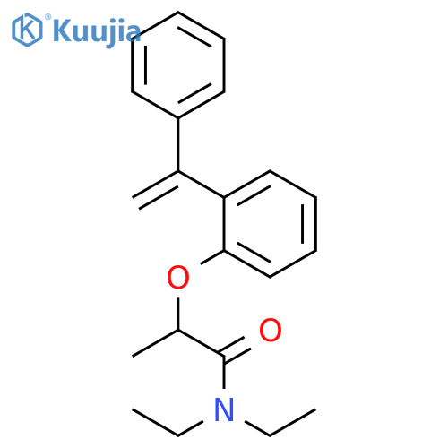 Propanamide, N,N-diethyl-2-[2-(1-phenylethenyl)phenoxy]- structure