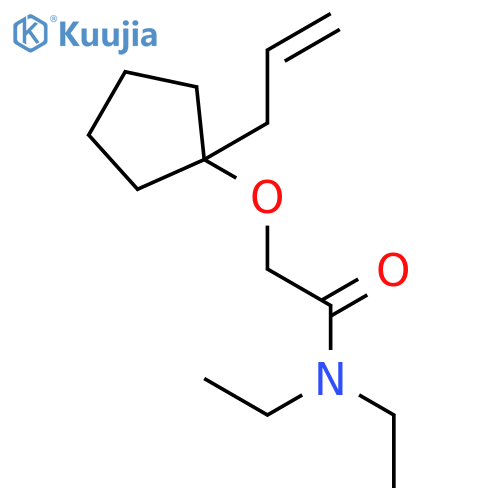 Acetamide, N,N-diethyl-2-[[1-(2-propenyl)cyclopentyl]oxy]- structure