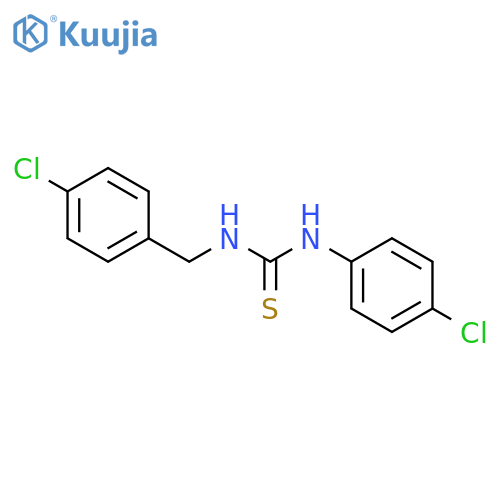1-(4-Chloro-benzyl)-3-(4-chloro-phenyl)-thiourea structure