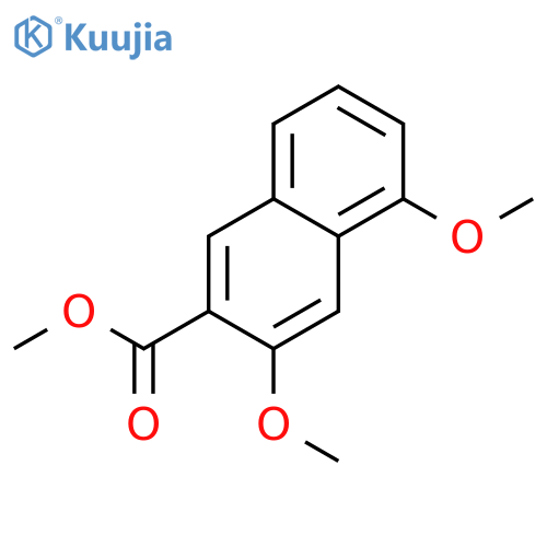 3,5-Dimethoxy-naphthalene-2-carboxylic acid methyl ester structure
