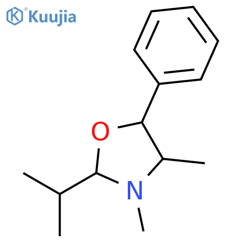 Oxazolidine, 3,4-dimethyl-2-(1-methylethyl)-5-phenyl- structure