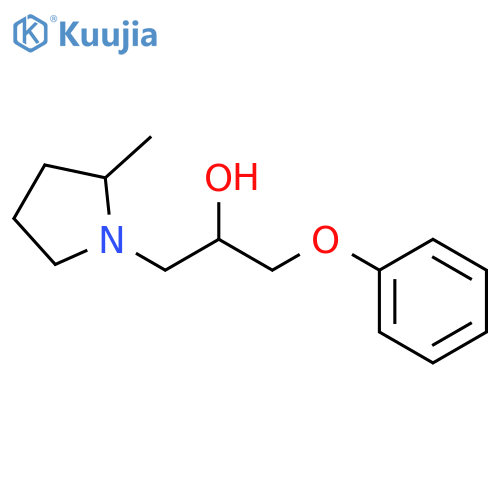 1-Pyrrolidineethanol, 2-methyl-α-(phenoxymethyl)- structure