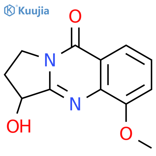Pyrrolo[2,1-b]quinazolin-9(1H)-one,2,3-dihydro-3-hydroxy-5-methoxy- (9CI) structure