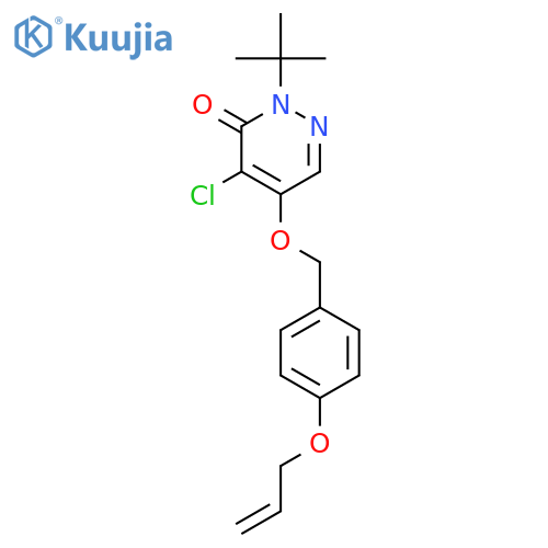 3(2H)-Pyridazinone, 4-chloro-2-(1,1-dimethylethyl)-5-[[4-(2-propenyloxy)phenyl]methoxy]- structure