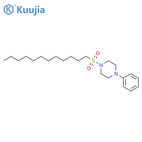 Piperazine, 1-(dodecylsulfonyl)-4-phenyl- structure