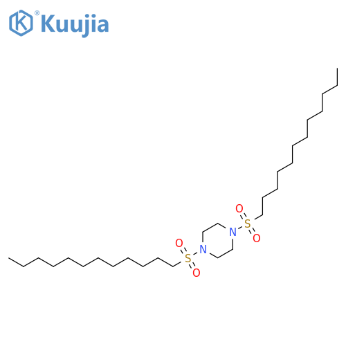 Piperazine, 1,4-bis(dodecylsulfonyl)- structure