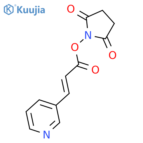 2,5-PYRROLIDINEDIONE, 1-[[1-OXO-3-(3-PYRIDINYL)-2-PROPENYL]OXY]- structure