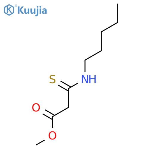 Propanoic acid, 3-(pentylamino)-3-thioxo-, methyl ester structure