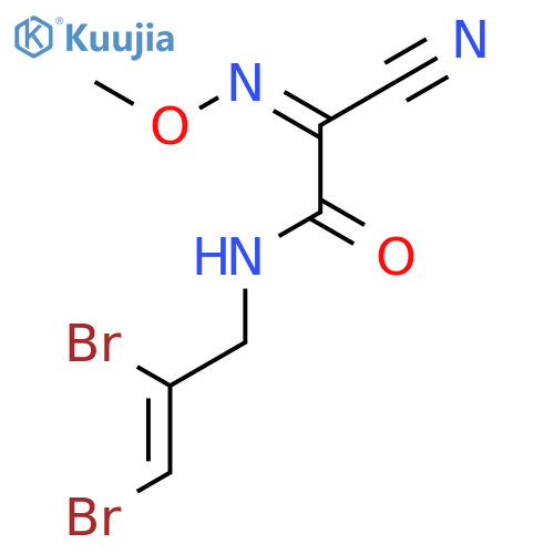Acetamide, 2-cyano-N-(2,3-dibromo-2-propenyl)-2-(methoxyimino)- structure
