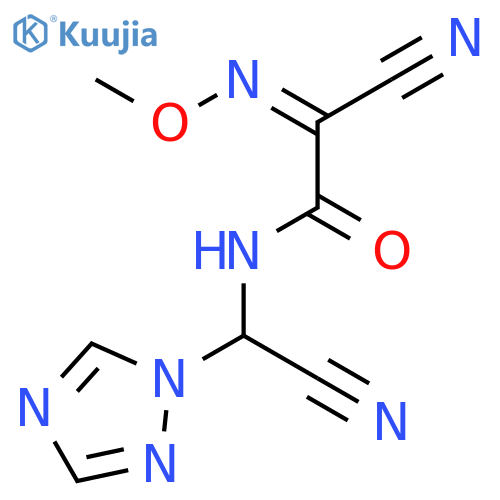 Acetamide, 2-cyano-N-(cyano-1H-1,2,4-triazol-1-ylmethyl)-2-(methoxyimino)- structure