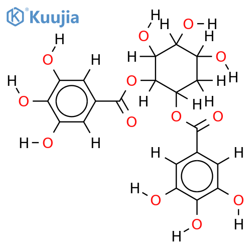 1,2-Bis-O-(3,4,5-trihydroxybenzoyl)-scyllo-Quercitol structure