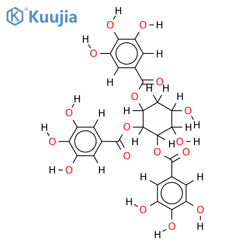 3,4,5-tri-O-galloyl proto-quercitol structure
