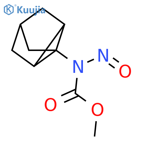 Carbamic acid, nitrosotricyclo[2.2.1.02,6]hept-1-yl-, methyl ester structure