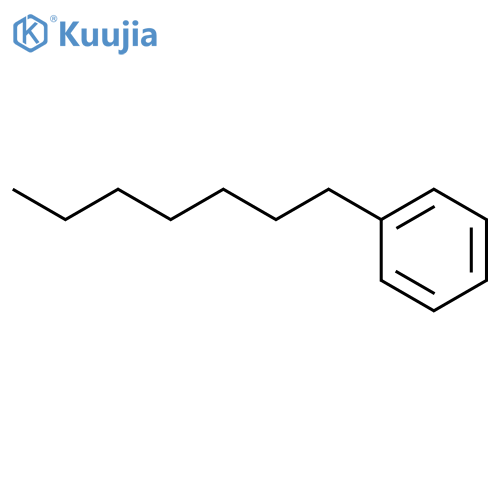 Heptylbenzene structure