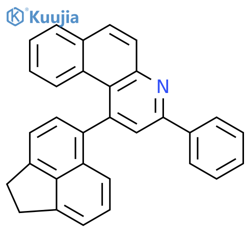 Benzo[f]quinoline, 1-(1,2-dihydro-5-acenaphthylenyl)-3-phenyl- structure