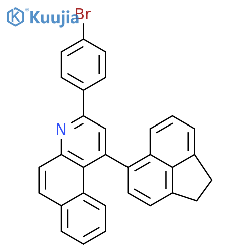Benzo[f]quinoline, 3-(4-bromophenyl)-1-(1,2-dihydro-5-acenaphthylenyl)- structure