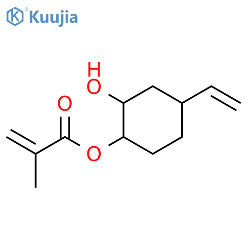 2-Propenoic acid, 2-methyl-, 4-ethenyl-2-hydroxycyclohexyl ester structure