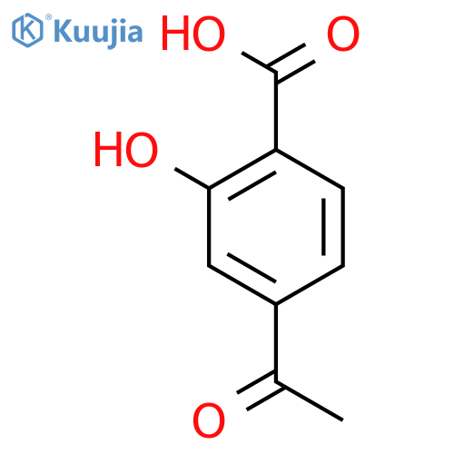 4-acetyl-2-hydroxybenzoic acid structure