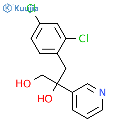 1,2-Propanediol, 3-(2,4-dichlorophenyl)-2-(3-pyridinyl)- structure