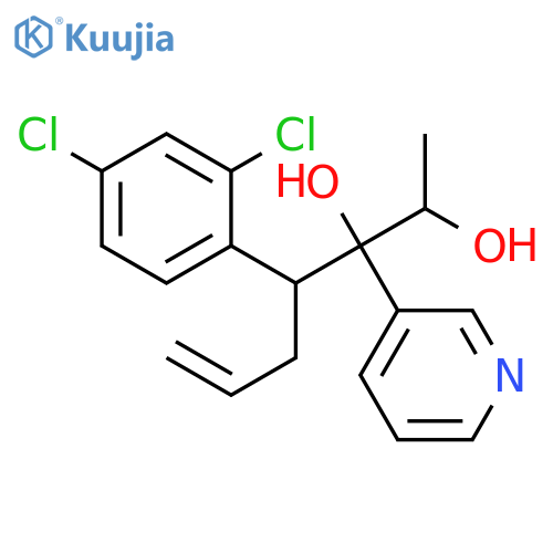 6-Heptene-2,3-diol, 4-(2,4-dichlorophenyl)-3-(3-pyridinyl)- structure