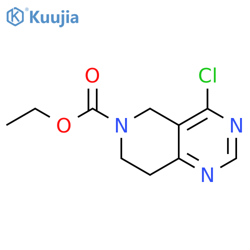 ethyl 4-chloro-7,8-dihydropyrido[4,3-d]pyrimidine-6(5H)-carboxylate structure