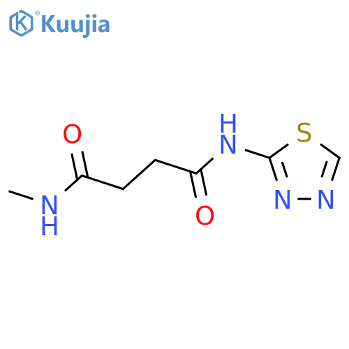 Butanediamide,N1-methyl-N4-1,3,4-thiadiazol-2-yl- structure