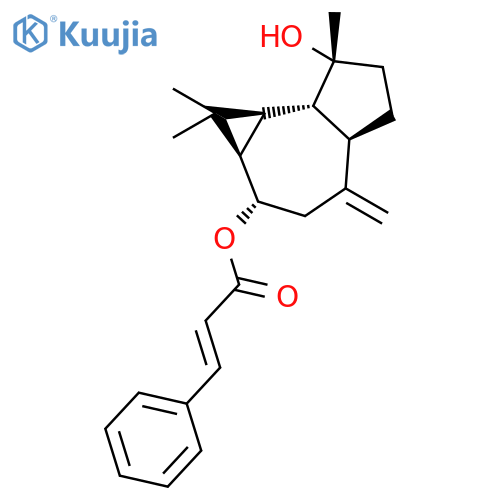 2-Propenoic acid,3-phenyl-,decahydro-7-hydroxy-1,1,7-trimethyl-4-methylene-1H-cycloprop[e]azulen-2-ylester, [1aR-(1aa,2a,4aa,7b,7ab,7ba)]- (9CI) structure