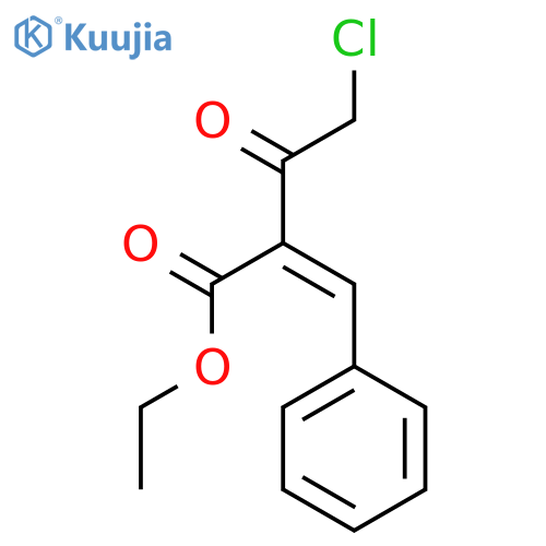 Butanoic acid, 4-chloro-3-oxo-2-(phenylmethylene)-, ethyl ester structure