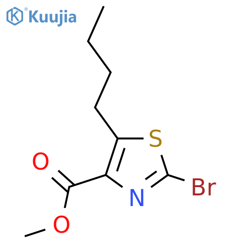 methyl 2-bromo-5-butyl-1,3-thiazole-4-carboxylate structure