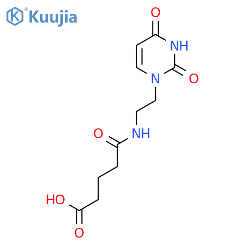 Pentanoic acid, 5-[[2-(3,4-dihydro-2,4-dioxo-1(2H)-pyrimidinyl)ethyl]amino]-5-oxo- structure