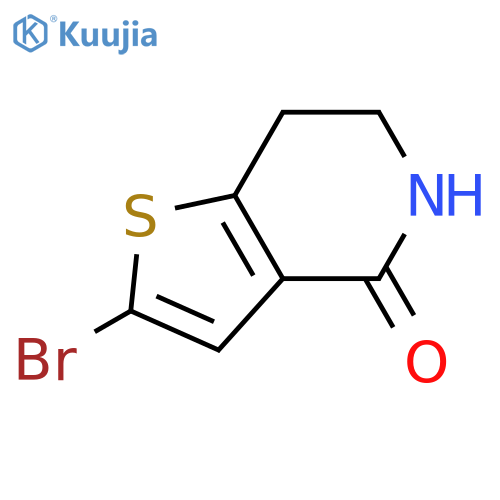 2-bromo-4H,5H,6H,7H-thieno[3,2-c]pyridin-4-one structure