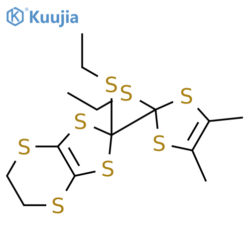 1,3-Dithiolo[4,5-b][1,4]dithiin, 2-(ethylthio)-2-[2-(ethylthio)-4,5-dimethyl-1,3-dithiol-2-yl]-5,6-dihydro- structure