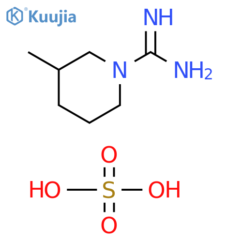 3-methylpiperidine-1-carboximidamide, sulfuric acid structure