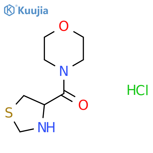 4-(1,3-Thiazolidine-4-carbonyl)morpholine hydrochloride structure