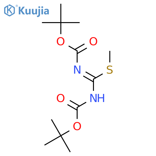 1,3-Bis(tert-butoxycarbonyl)-2-methylisothiourea structure