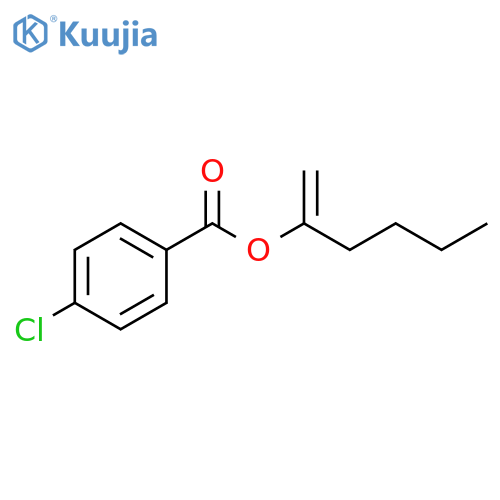 Benzoic acid, 4-chloro-, 1-methylenepentyl ester structure
