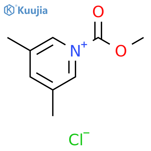 Pyridinium, 1-(methoxycarbonyl)-3,5-dimethyl-, chloride (1:1) structure